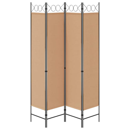 Room Divider Beige 160 x 200 cm Fabric