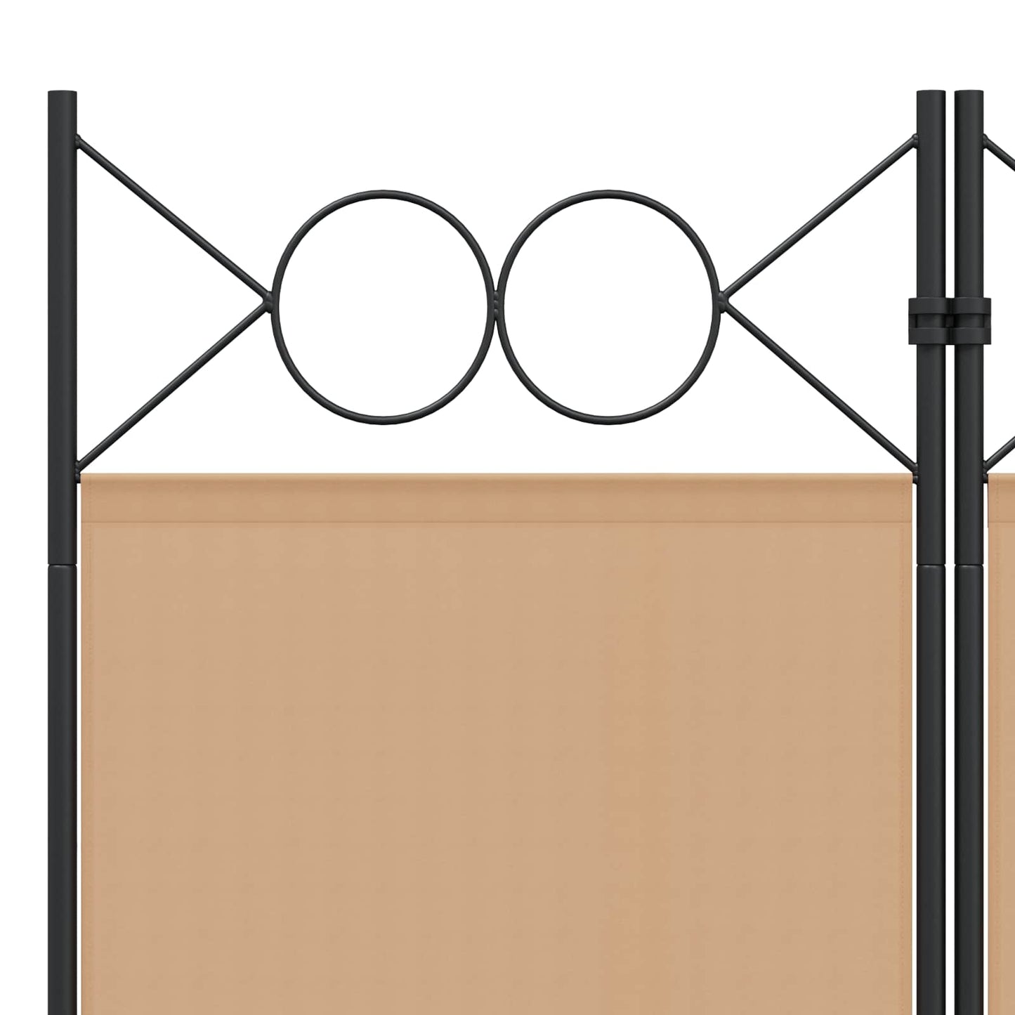 Room Divider Beige 120 x 220 cm Fabric