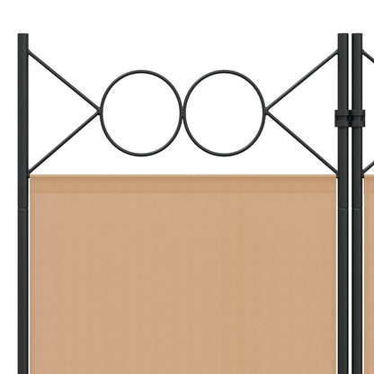 Room Divider Beige 120 x 220 cm Fabric