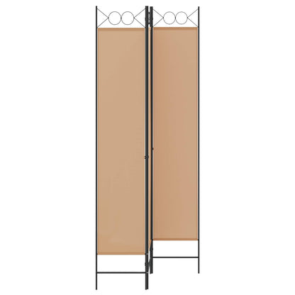 Room Divider Beige 120 x 220 cm Fabric