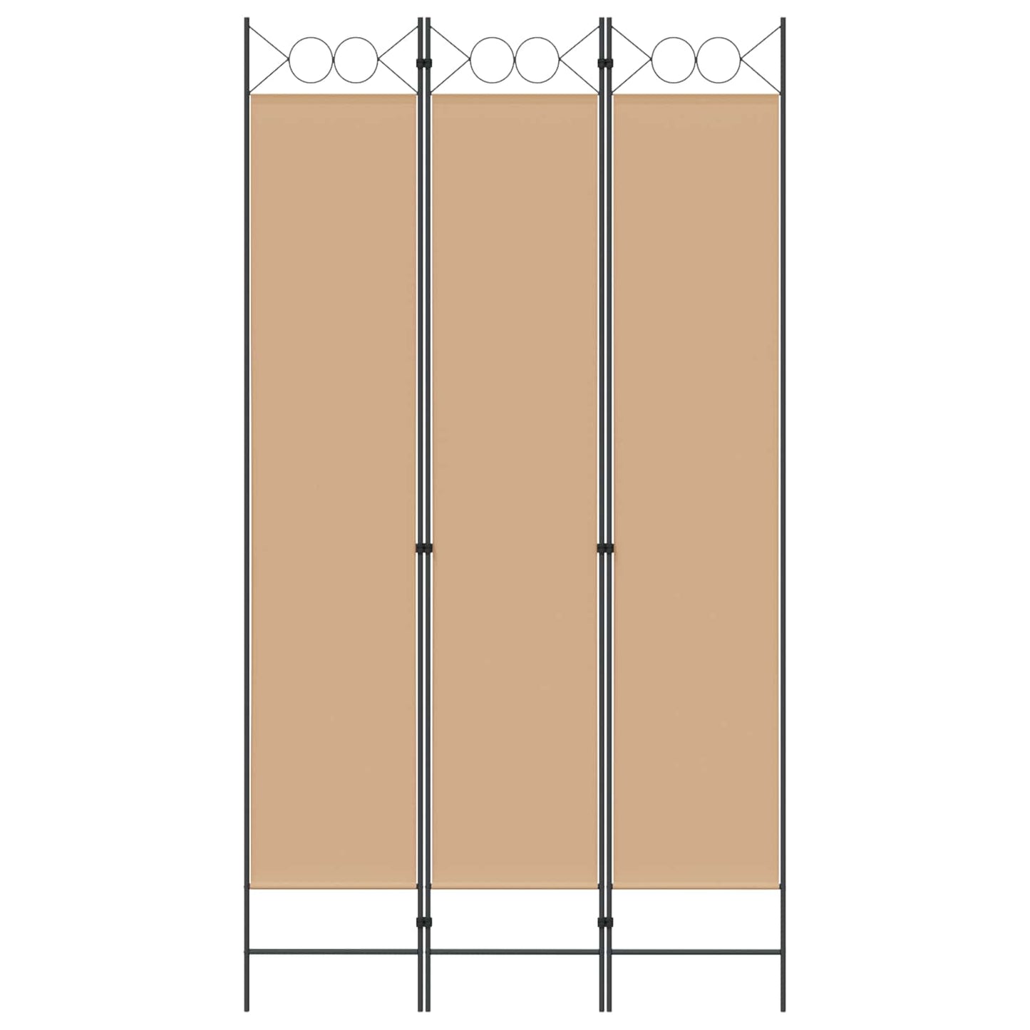 Room Divider Beige 120 x 220 cm Fabric
