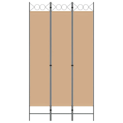 Room Divider Beige 120 x 220 cm Fabric