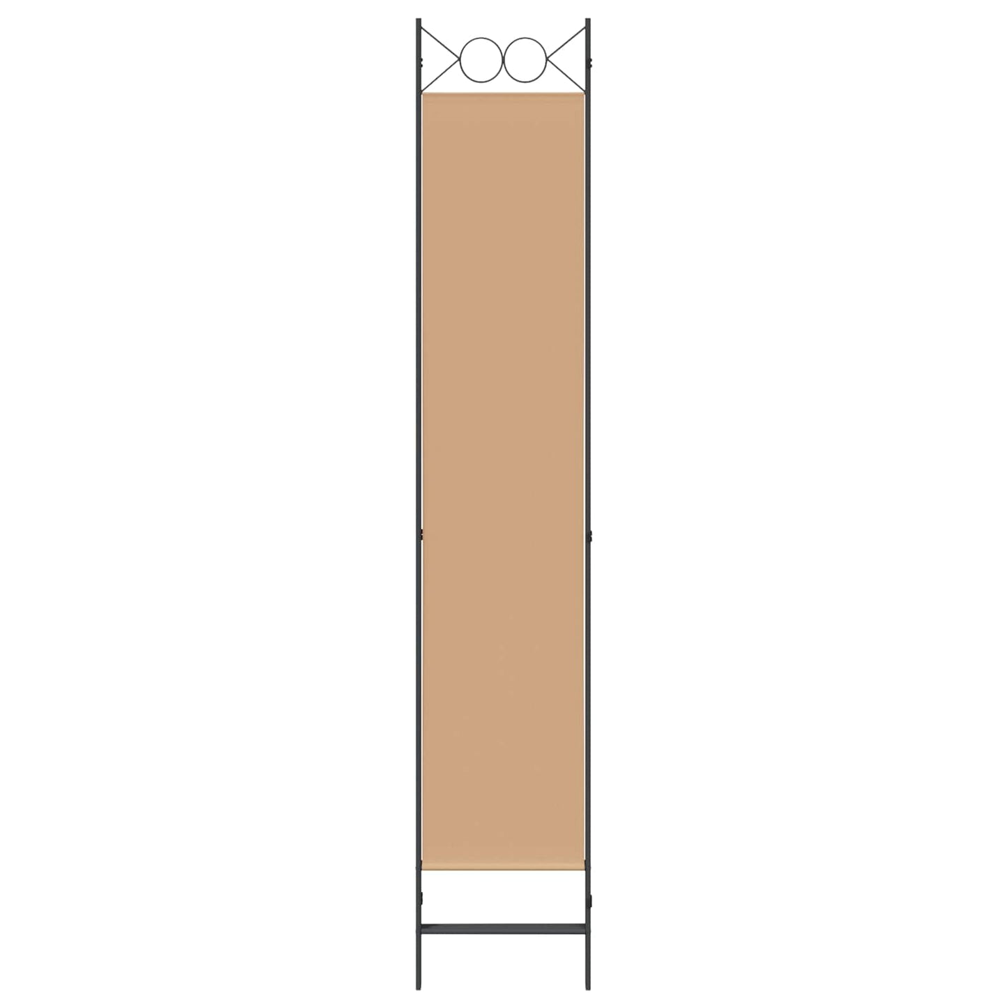 Room Divider Beige 120 x 220 cm Fabric