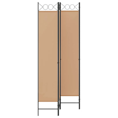 Room Divider Beige 160 x 220 cm Fabric