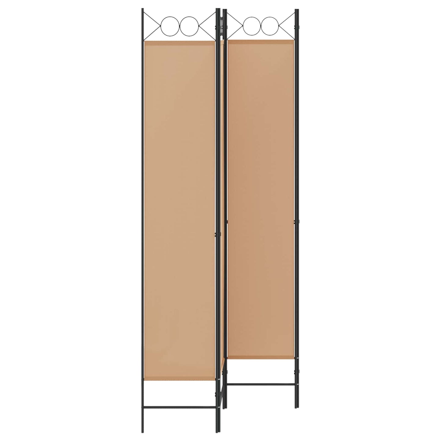 Room Divider Beige 160 x 220 cm Fabric