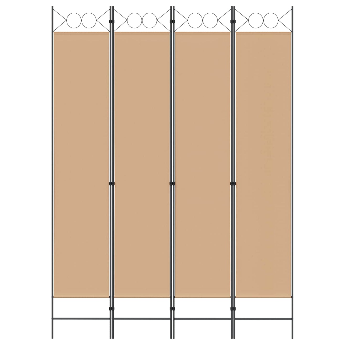 Room Divider Beige 160 x 220 cm Fabric
