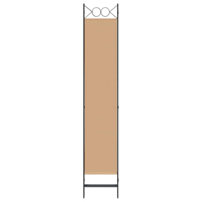 Room Divider Beige 160 x 220 cm Fabric