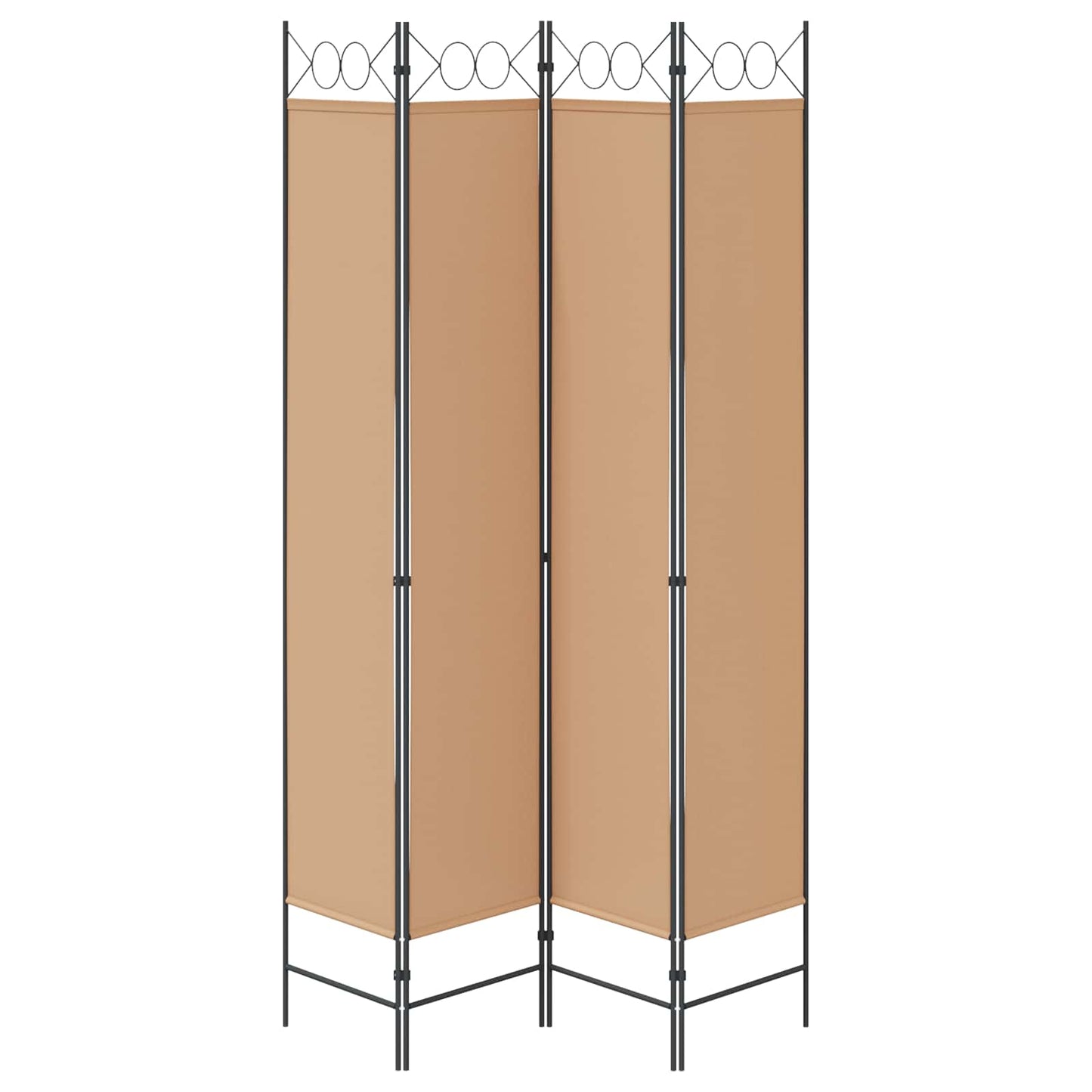 Room Divider Beige 160 x 220 cm Fabric
