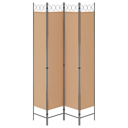 Room Divider Beige 160 x 220 cm Fabric