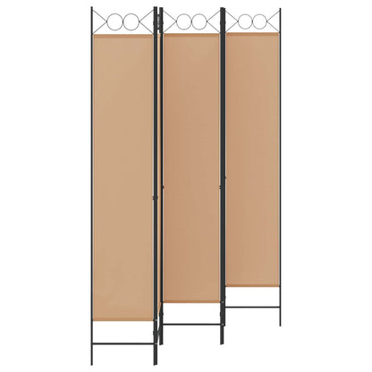 Room Divider Beige 200 x 220 cm Fabric