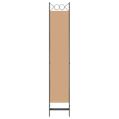Room Divider Beige 200 x 220 cm Fabric