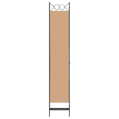 6-Panel Room Divider Beige 240 x 220 cm Fabric