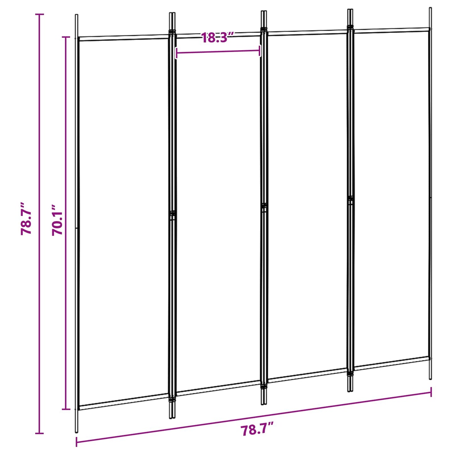 Room Divider polyester steel