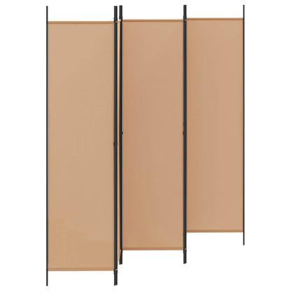 Room Divider Beige 250 x 200 cm Fabric