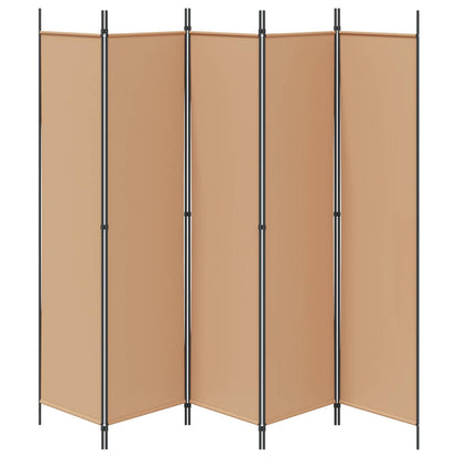Room Divider Beige 250 x 200 cm Fabric