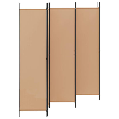 6-Panel Room Divider Beige 300 x 200 cm Fabric