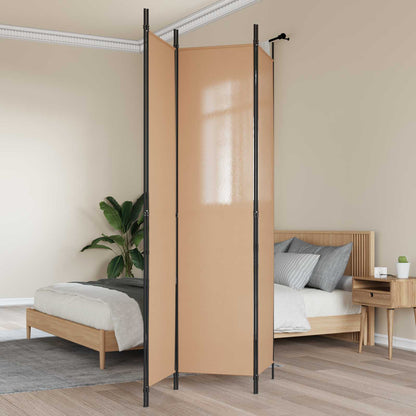 Room Divider Beige 150 x 220 cm Fabric