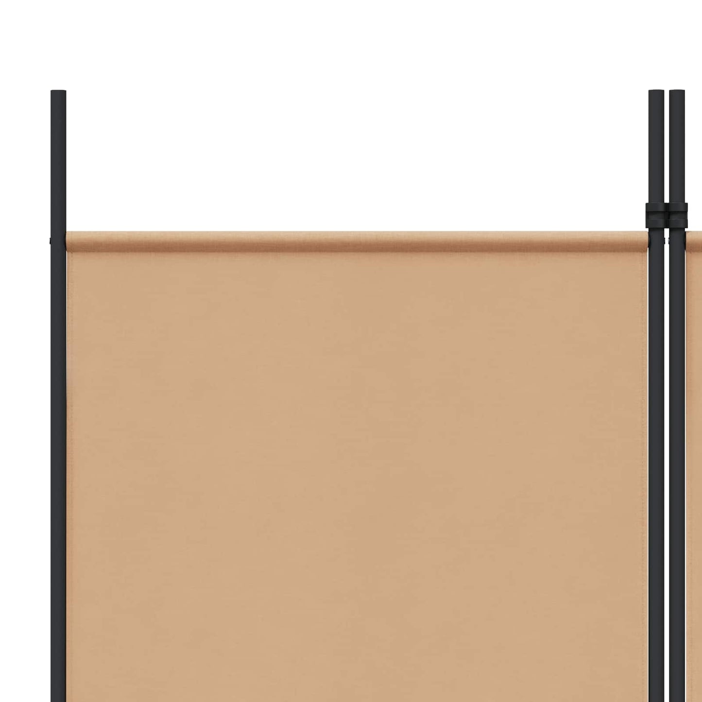 Room Divider Beige 250 x 220 cm Fabric