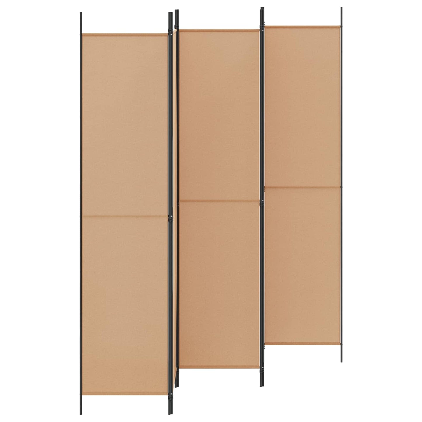 Room Divider Beige 250 x 220 cm Fabric