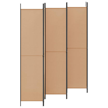 6-Panel Room Divider Beige 300 x 220 cm Fabric