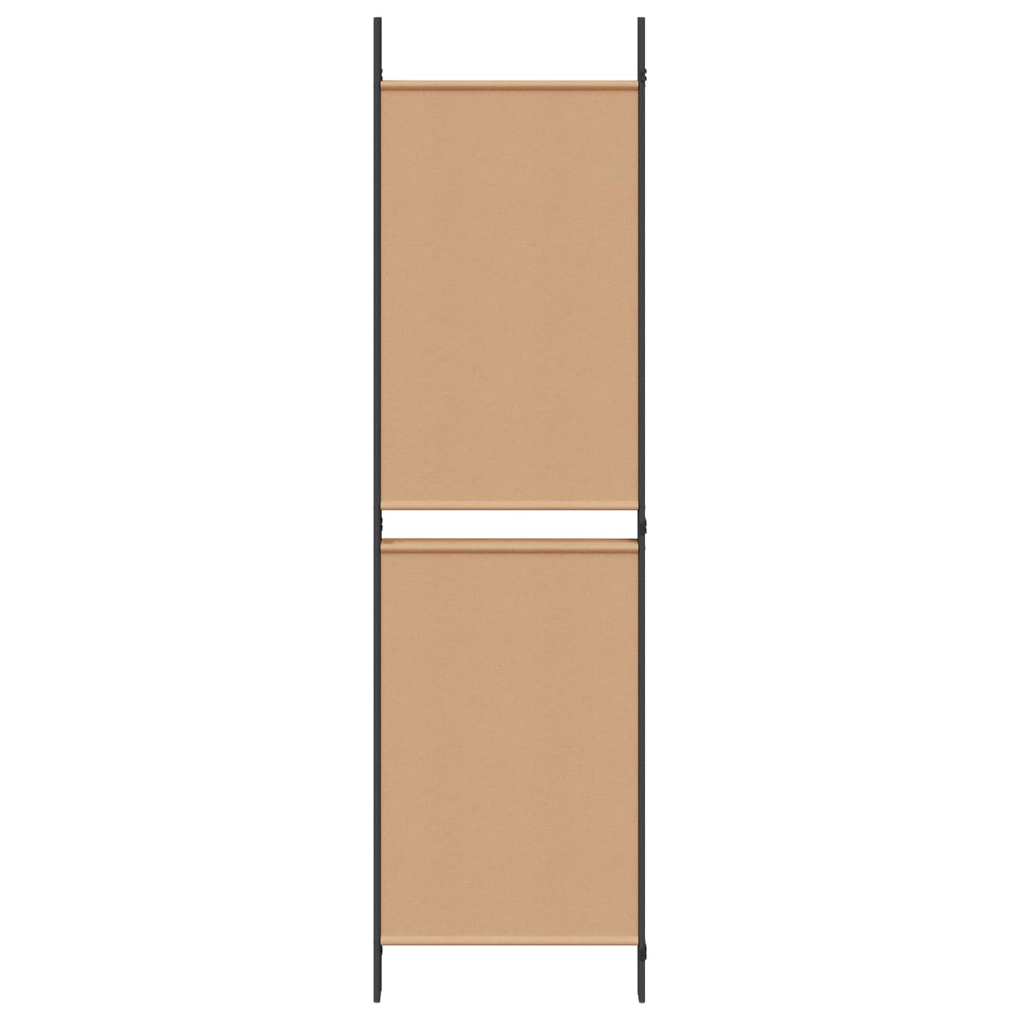 4-Panel Room Divider Beige 200 x 180 cm Fabric