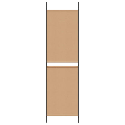 4-Panel Room Divider Beige 200 x 180 cm Fabric