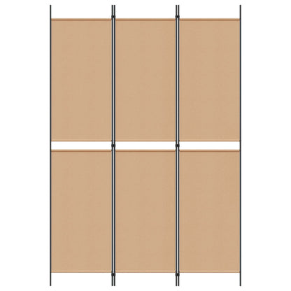 3-Panel Room Divider Beige 150 x 220 cm Fabric