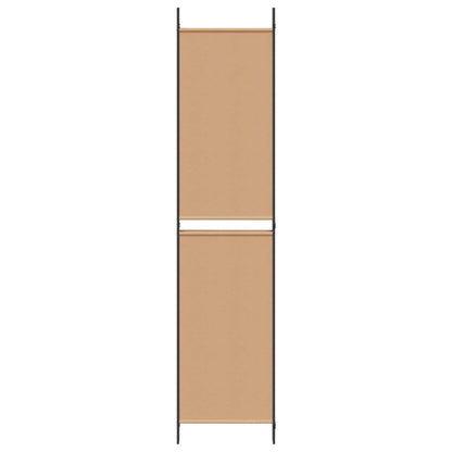 4-Panel Room Divider Beige 200 x 220 cm Fabric