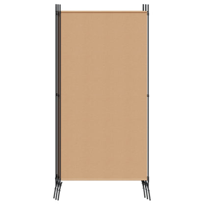 5-Panel Room Divider Beige 433 x 180 cm Fabric