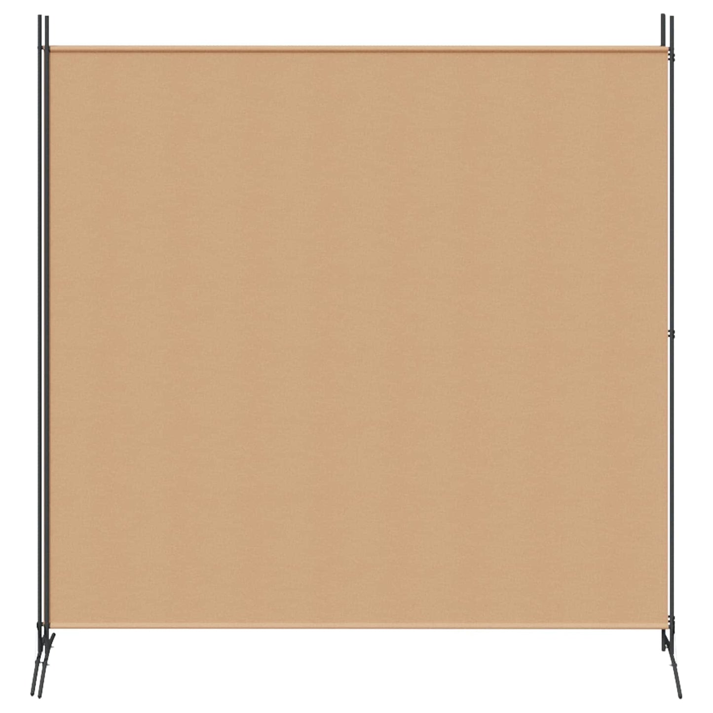2-Panel Room Divider Beige 348 x 180 cm Fabric