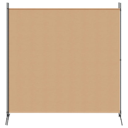 2-Panel Room Divider Beige 348 x 180 cm Fabric