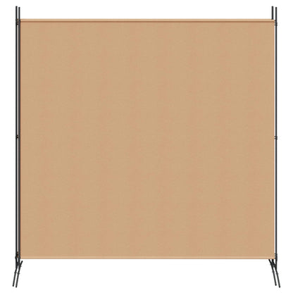 4-Panel Room Divider Beige 525 x 180 cm Fabric