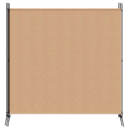 4-Panel Room Divider Beige 698 x 180 cm Fabric