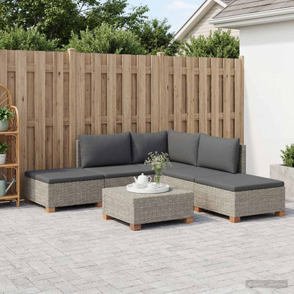 6 pcs Rattan Lounge Set with Cushions GENDT Natural Rattan