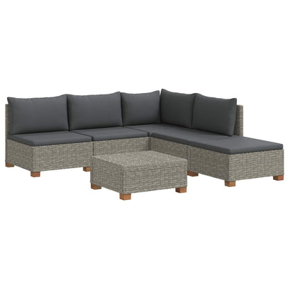 6 pcs Rattan Lounge Set with Cushions GENDT Natural Rattan