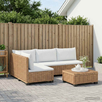 5 pcs Rattan Lounge Set with Cushions GENDT Natural Rattan