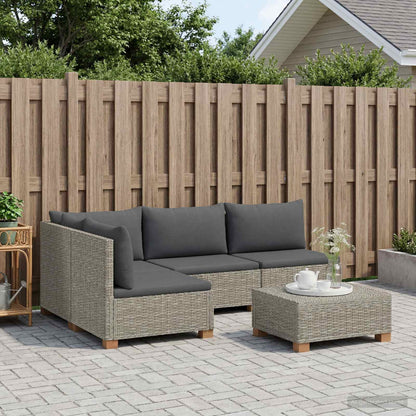 5 pcs Rattan Lounge Set with Cushions GENDT Natural Rattan