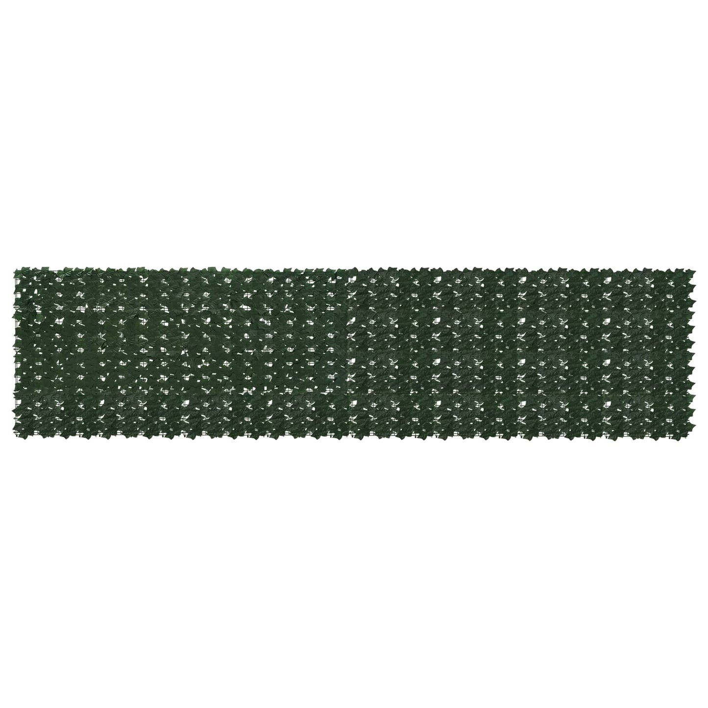 Balcony Screen with Leaves Dark Green 400 x 100 cm