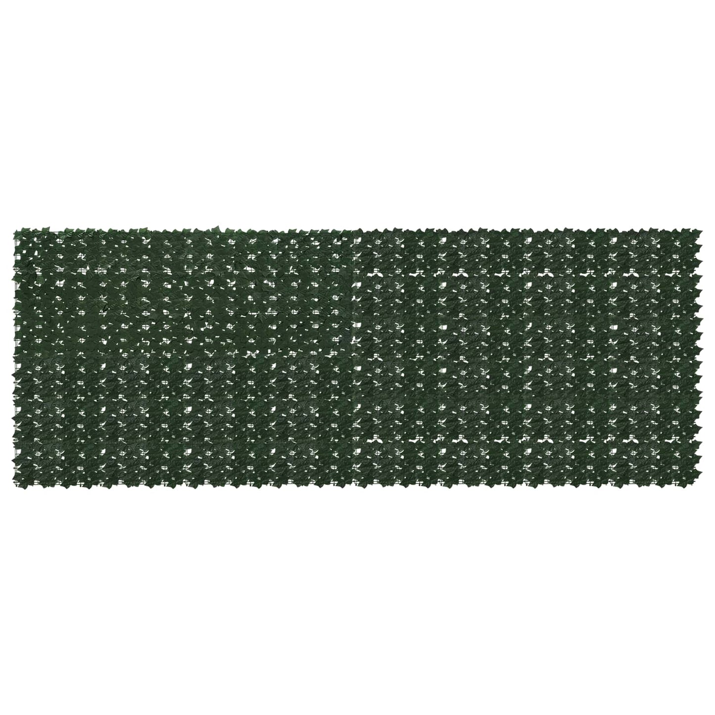 Balcony Screen with Leaves Dark Green 400 x 150 cm