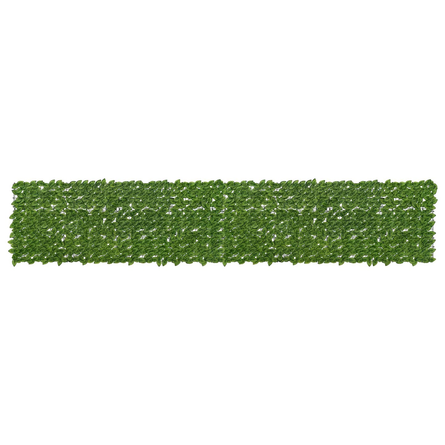 Balcony Screen with Leaves Green and Yellow 400 x 75 cm