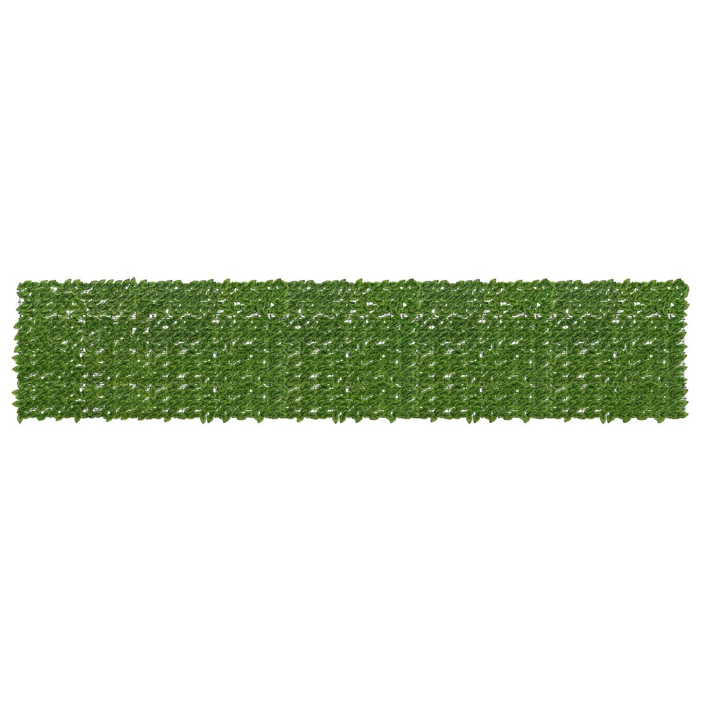 Balcony Screen with Leaves Green and Yellow 500 x 100 cm