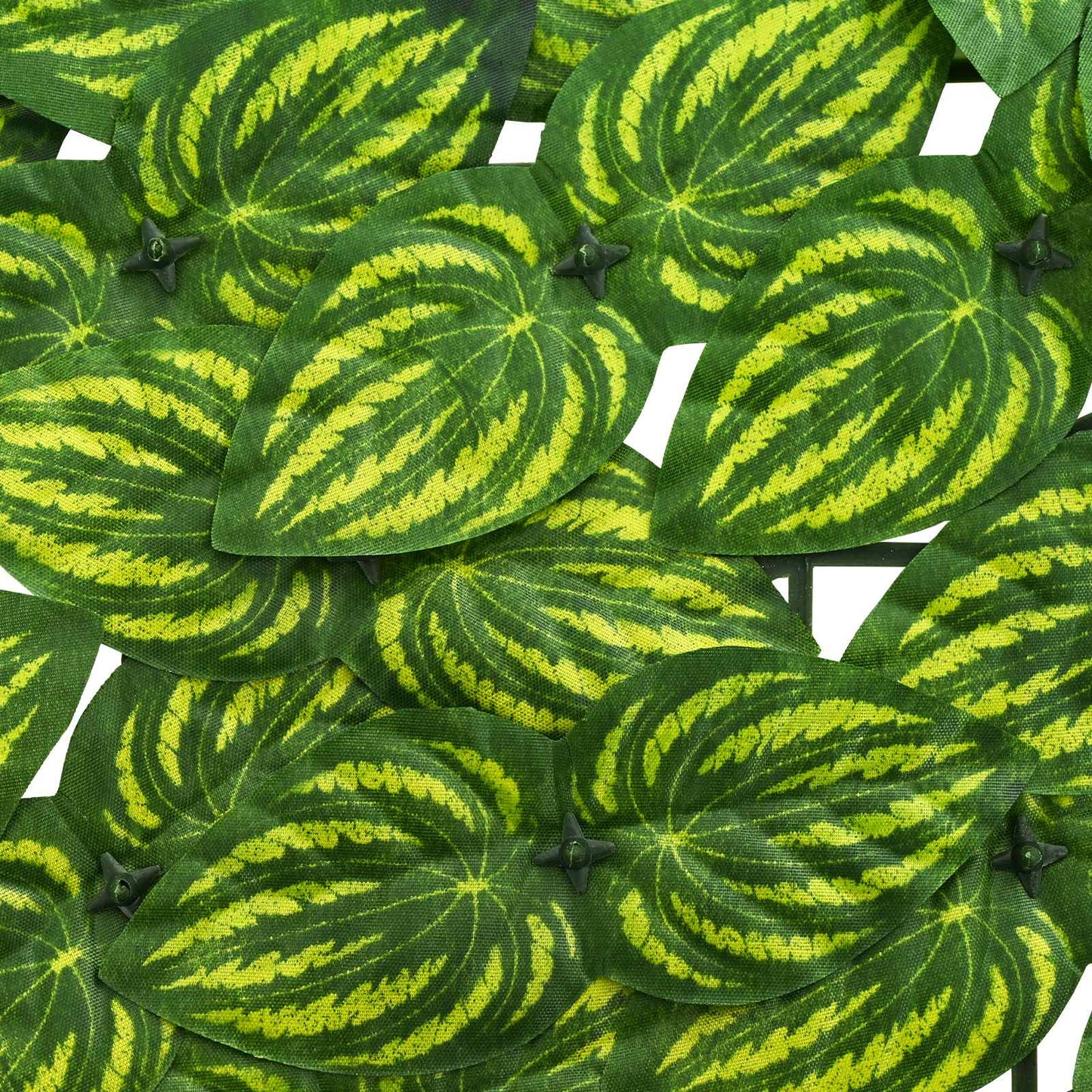 Balcony Screen with Leaves Green and Yellow 600 x 150 cm