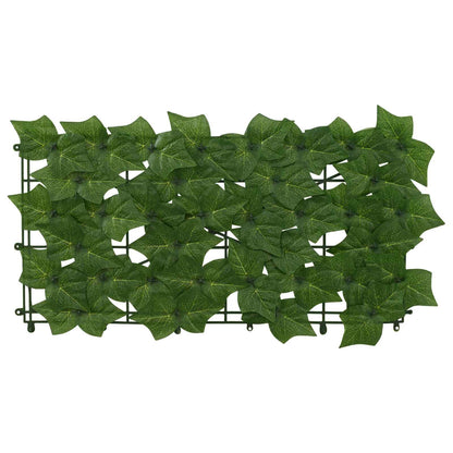 Balcony Screen with Leaves Green 400 x 75 cm