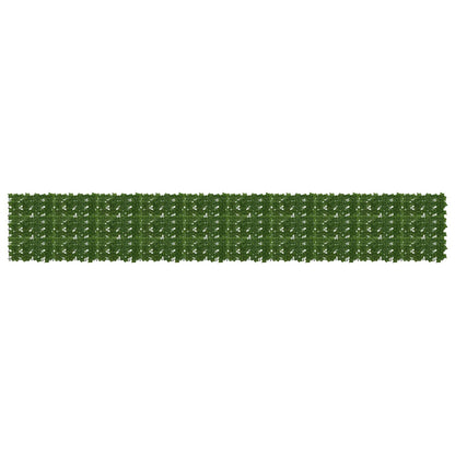 Balcony Screen with Leaves Green 500 x 75 cm