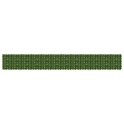 Balcony Screen with Leaves Green 600 x 75 cm