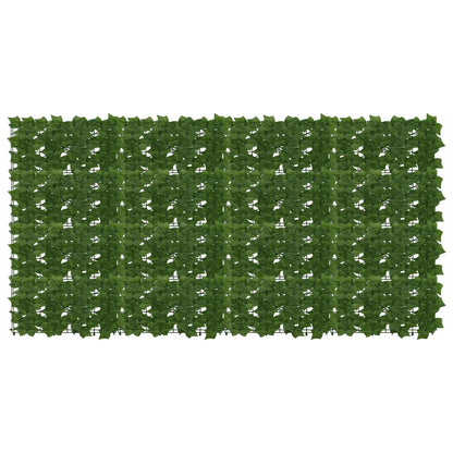 Balcony Screen with Leaves Green 200 x 100 cm