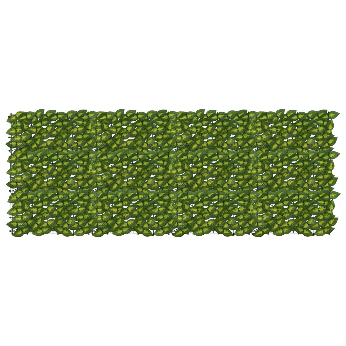 Balcony Screen with Leaves Green and Yellow 200 x 75 cm