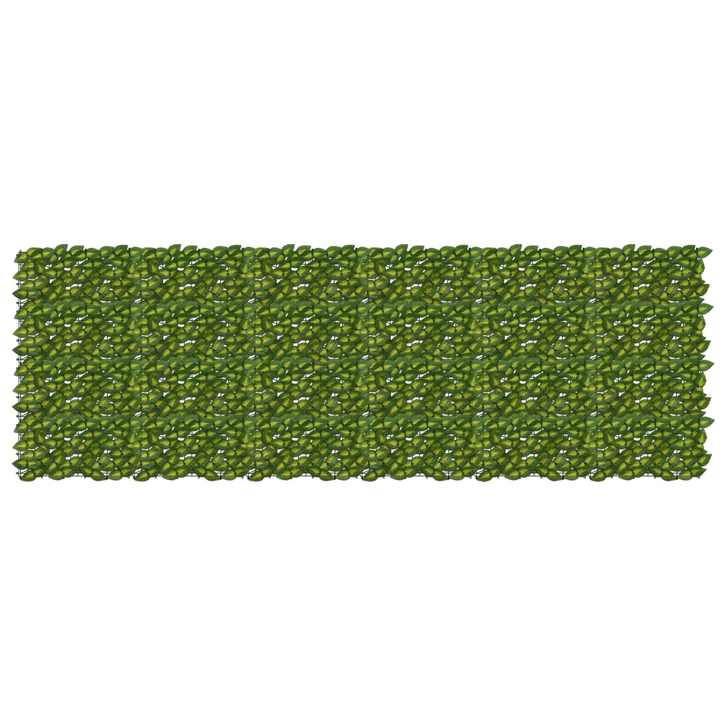 Balcony Screen with Leaves Green and Yellow 300 x 100 cm