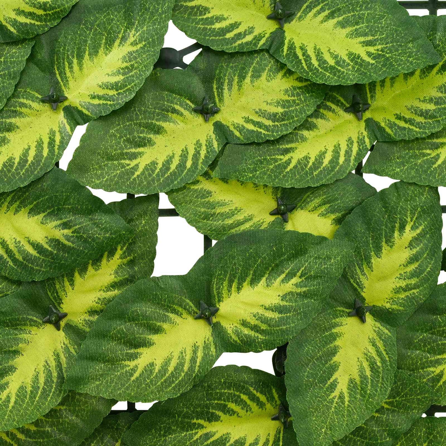Balcony Screen with Leaves Green and Yellow 500 x 100 cm