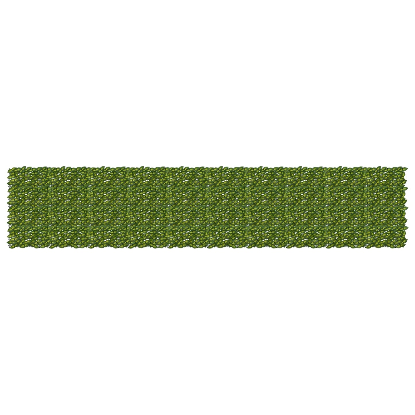 Balcony Screen with Leaves Green and Yellow 500 x 100 cm